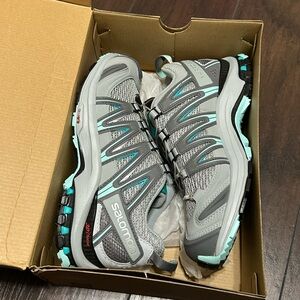 Salomon XA Pro 3D Quarry/Pearl Blue/Aruba Blue Women Size 8 New in Box